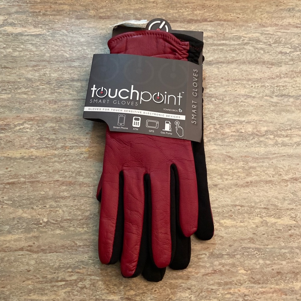 NWT Touchpoint Smart leather & polyester gloves